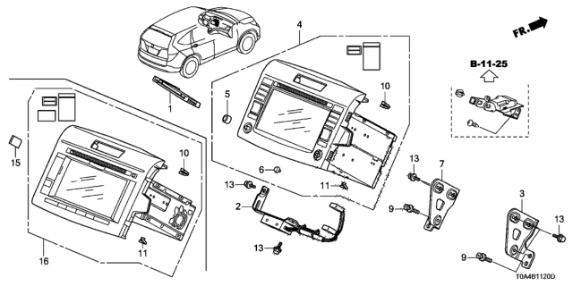 2013 Honda CR-V Distributer Unit, Fm Diagram for 39166-T0A-A01