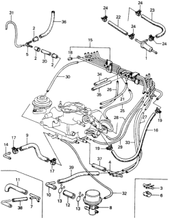1982 Honda Civic Pipe A, Install Diagram for 17400-PA5-701