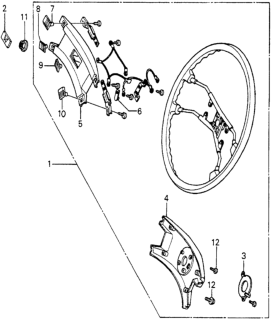 1982 Honda Prelude Steering Wheel Diagram
