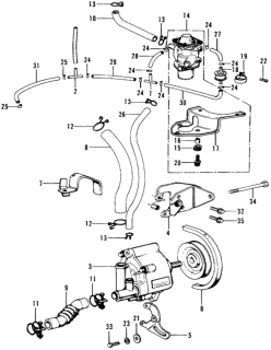 1976 Honda Civic Air Pump - Air Bypass Valve Diagram