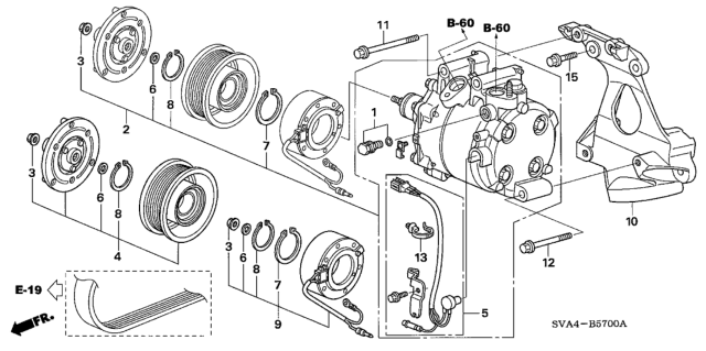 2009 Honda Civic Coil Set, Field Diagram for 38924-RNB-A01