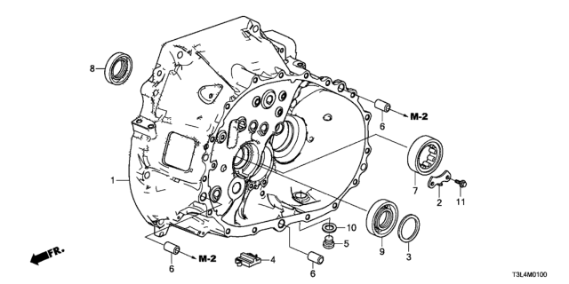 2014 Honda Accord MT Clutch Case (L4) Diagram