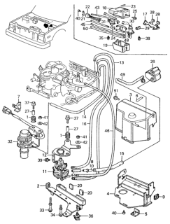 1981 Honda Civic Stay, Connector Diagram for 18805-PA6-681