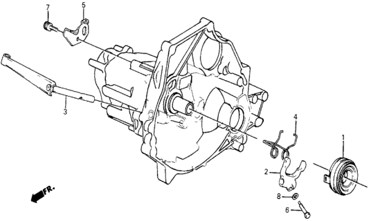 1986 Honda Civic MT Clutch Release Diagram
