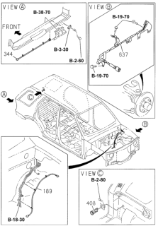 1999 Honda Passport Wire Harness, Ext. Diagram for 8-97135-102-1