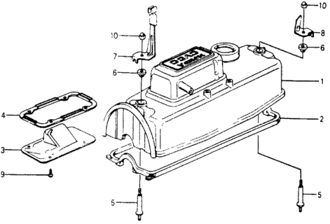 1978 Honda Accord Stay, Cable Clamp Diagram for 91403-671-670