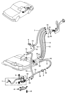 1981 Honda Civic Fuel Pump - Fuel Strainer Diagram