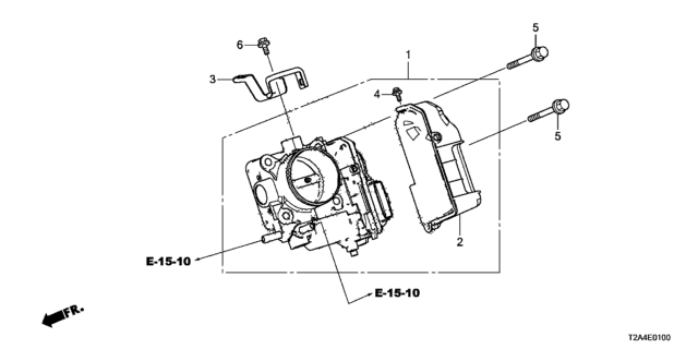 2013 Honda Accord Throttle Body, Electronic Control (Gmf4C) Diagram for 16400-5A0-A02