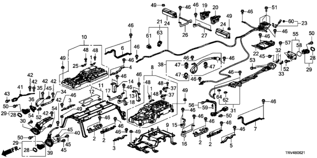 2019 Honda Clarity Electric Cable Comp Diagram for 1F290-5WP-A01