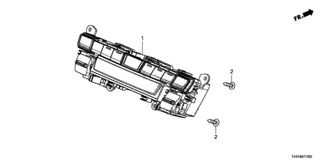 2018 Honda Odyssey Control Assembly, Automatic Air Conditioner (Graphite Gun Metallic) Diagram for 79600-THR-A52ZB