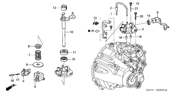 2000 Honda Insight Plate, Select Spring Diagram for 24467-PHR-000