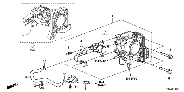 2013 Honda Fit Throttle Body Diagram