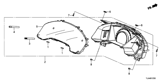 2018 Honda CR-V Lens Diagram for 78156-TLA-A01