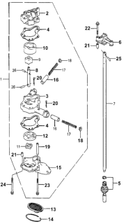1983 Honda Accord Rotor, Pump (Outer) Diagram for 15132-PC1-000