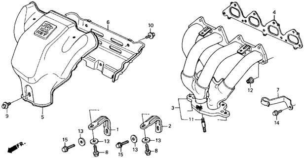 1990 Honda Accord Exhaust Manifold Diagram