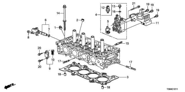 2014 Honda Civic Spool Valve (2.4L) Diagram