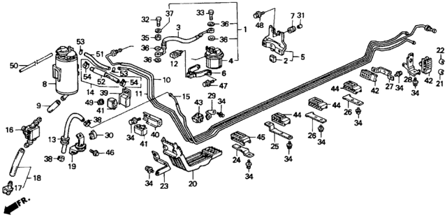 1992 Honda Accord Fuel Pipe Diagram