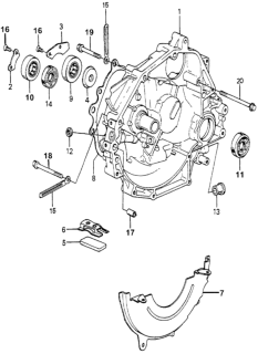 1982 Honda Accord Gasket, Clutch Case (Nippon LEAkless) Diagram for 21391-689-004