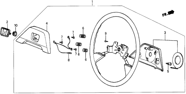 1985 Honda Civic Steering Wheel Diagram 1