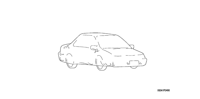2005 Honda Accord Cover, Car Diagram for 08P34-SDN-100