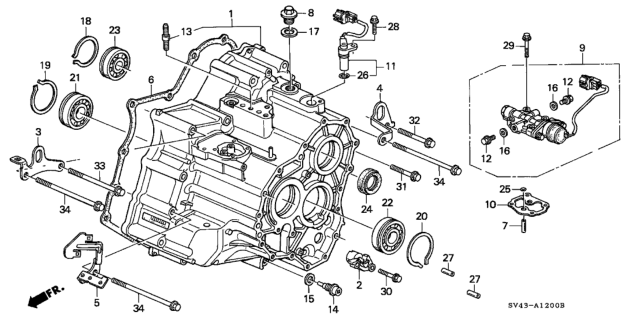1996 Honda Accord Pick-Up Assembly, Main (Toyo) Diagram for 28810-PL5-A01
