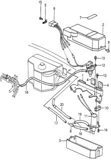 1982 Honda Prelude Switch Assy., Vacuum (B-250) Diagram for 36183-PB3-681