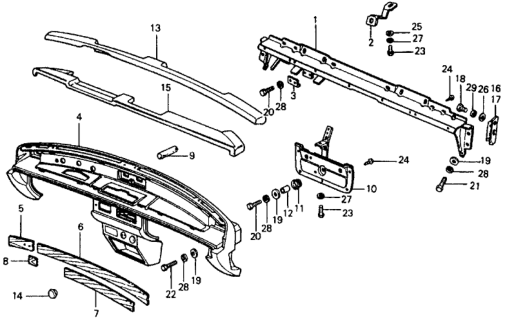 1978 Honda Civic Instrument Panel Diagram