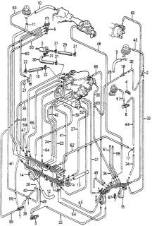1984 Honda Accord Tube B, Air Diagram for 17383-PD2-661