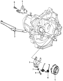 1983 Honda Accord Shaft, Clutch Release Diagram for 22830-PB6-910