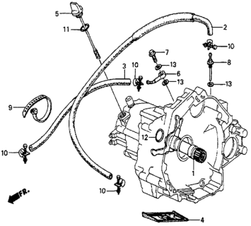 1986 Honda Prelude Shaft Assy., Stator Diagram for 25155-PC9-010