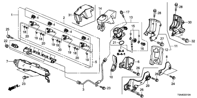 2015 Honda Fit Fuel Injector Diagram