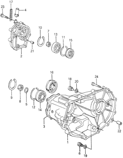 1980 Honda Civic Bearing, Ball (6304) (Nachi) Diagram for 91003-657-003