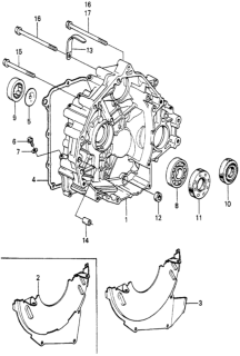 1981 Honda Prelude HMT Torque Converter Housing Diagram