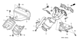 Diagram for 2003 Honda Civic Exhaust Manifold - 18160-PZA-L00