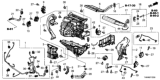 Diagram for Honda Odyssey Blend Door Actuator - 79160-THR-A41