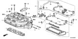 Diagram for 2015 Honda Odyssey Intake Manifold Gasket - 17146-R70-A01
