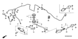 Diagram for Honda Del Sol Hydraulic Hose - 46961-SR3-A02