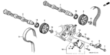 Diagram for Honda Accord Timing Belt Tensioner - 14520-P8A-A01