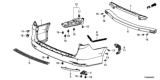 Diagram for Honda Odyssey Bumper Reflector - 33505-THR-A01