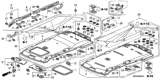 Diagram for Honda CR-V Sun Visor - 83280-S9A-A02ZA