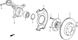 Diagram for Honda CRX Steering Knuckle - 51211-SB2-000