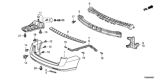 Diagram for Honda Odyssey Bumper - 04715-TK8-A90ZZ