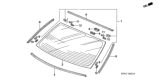 Diagram for 2005 Honda Civic Windshield - 73211-S5D-A03