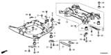 Diagram for Honda Crossmember Bushing - 50370-TA0-A01
