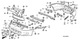 Diagram for Honda S2000 Bumper - 04715-S2A-A91ZZ