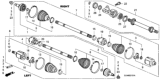 Diagram for 2007 Honda Fit Axle Shaft - 44306-SLN-L00