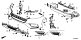Diagram for Honda Insight Grille - 71160-TXM-A12