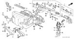 Diagram for 1989 Honda CRX Fuel Rail - 16620-PM8-A00