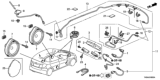 Diagram for 2011 Honda Fit Antenna Base - 39152-TF0-E01