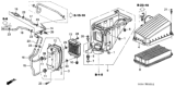 Diagram for 2001 Honda Odyssey Air Filter - 17220-P8F-A00